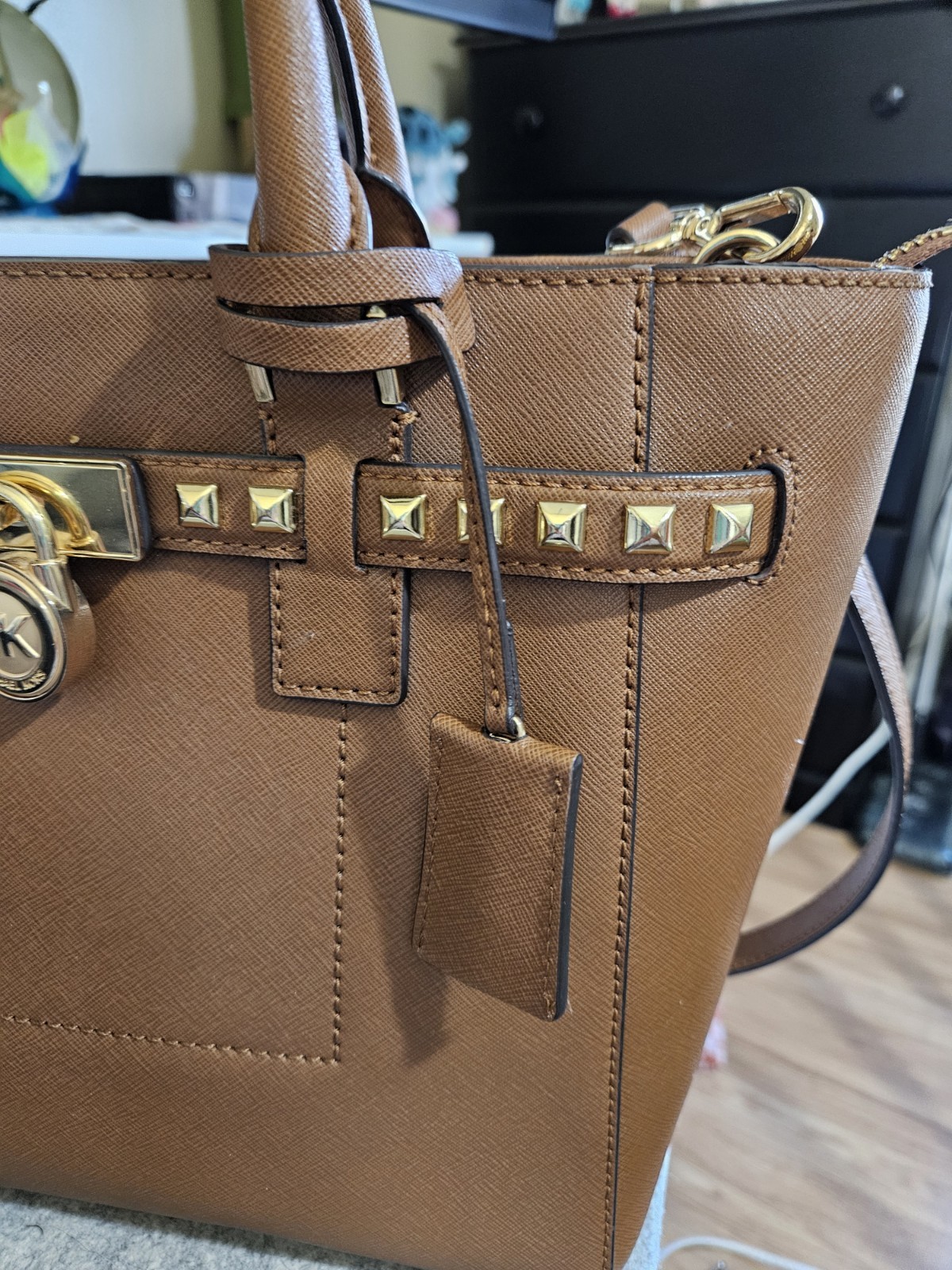 Michael Kors Hamilton Satchel, Medium, Chestnut Color