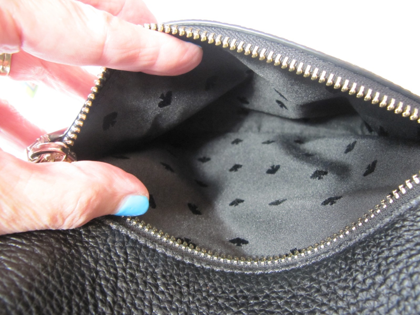 Kate Spade New York Leila Women’s Medium Dome Backpack Pebbled Blk Leather