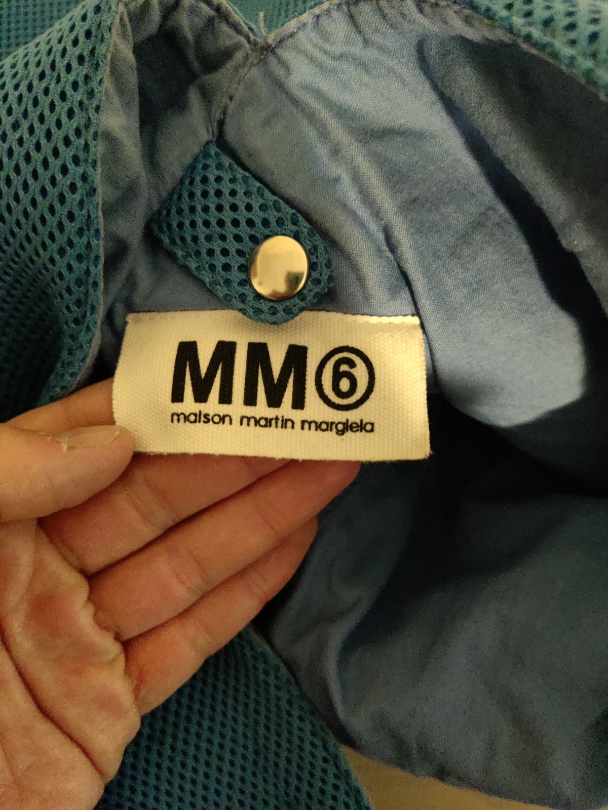 MM6 Maison Margiela Classic Mesh Blue Bag Japanese Design