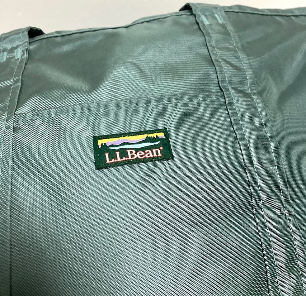 LL.Bean Canvas Tote Bag Shoulder Soft Spruce Key Pocket Lightweight 30x43cm