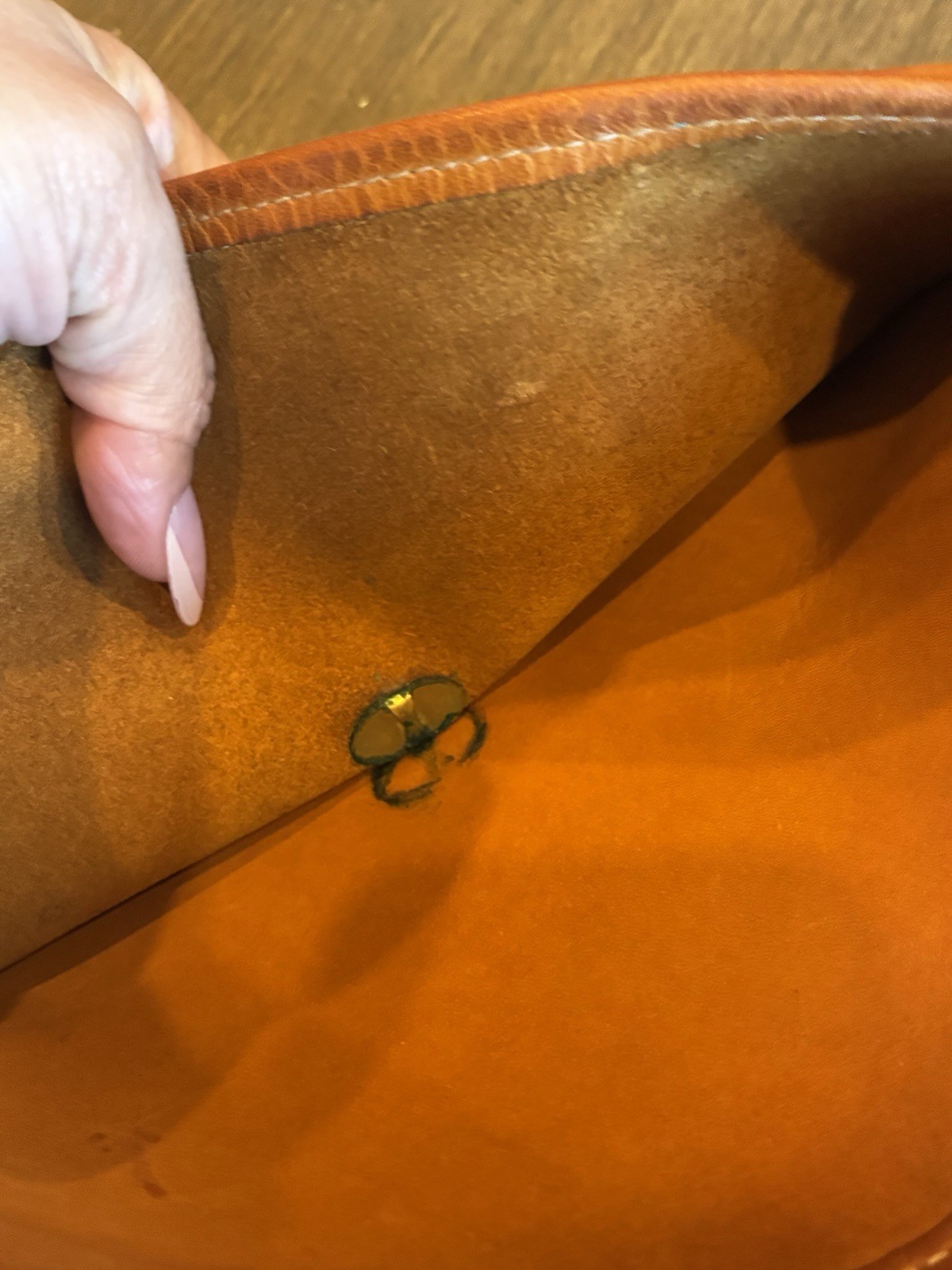 Brown Leather Shoulder Bag Turn Lock Flap Closure Brass Hardware