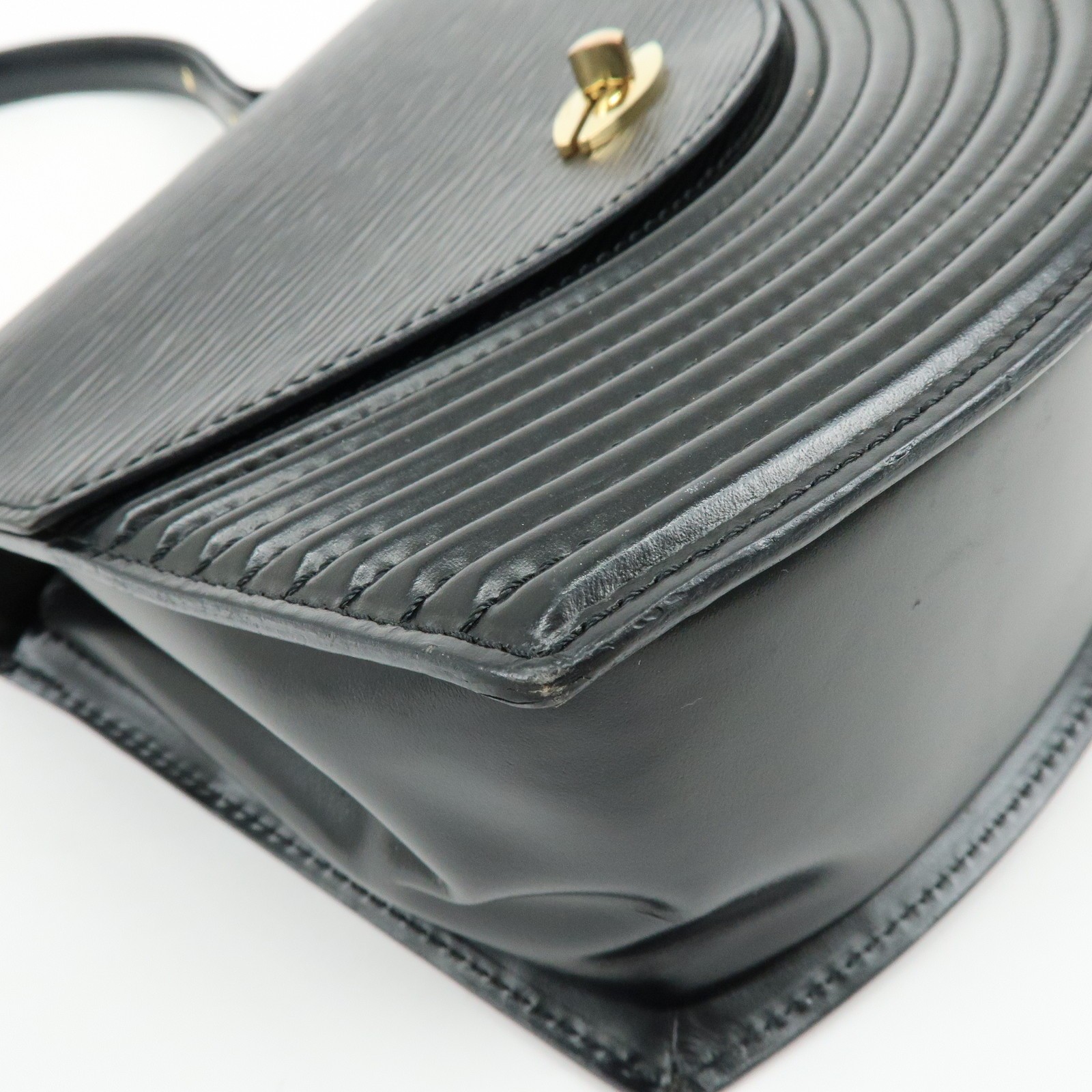 Louis Vuitton Epi Tilsit Shoulder Bag Hand Bag Noir Black M52482 Auth Used F/S