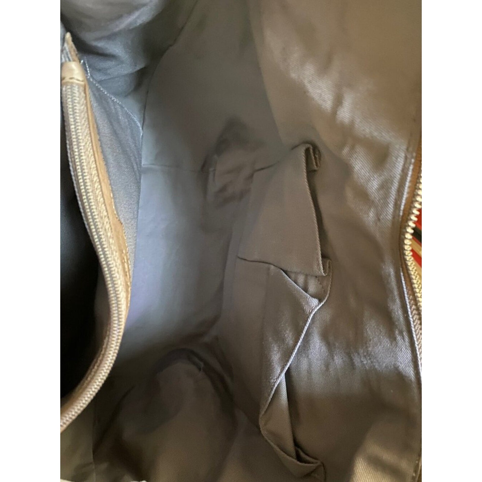Calvin Klein Classic Pebble Beige Leather Shoulder Hobo Handbag NWT
