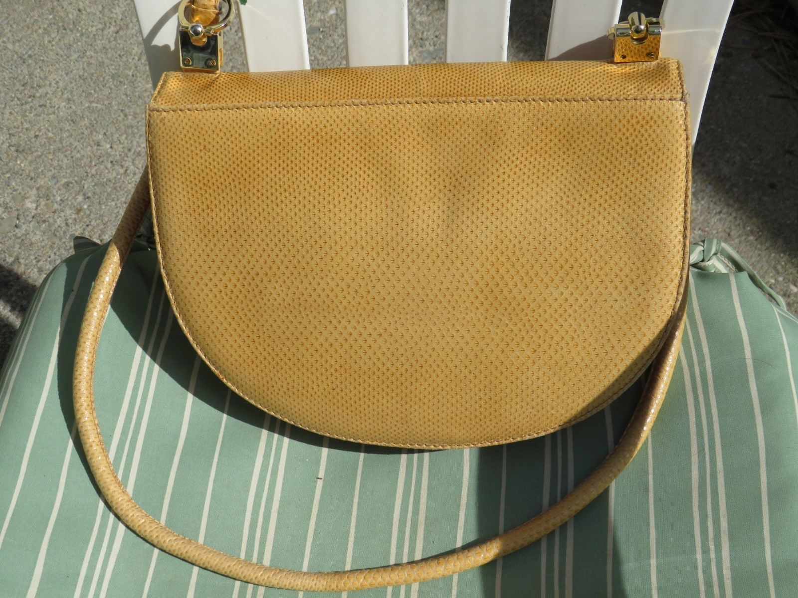 Vintage Susan Gail Spain Snakeskin Saddle Bag Purse Handbag + Nordstrom Tag