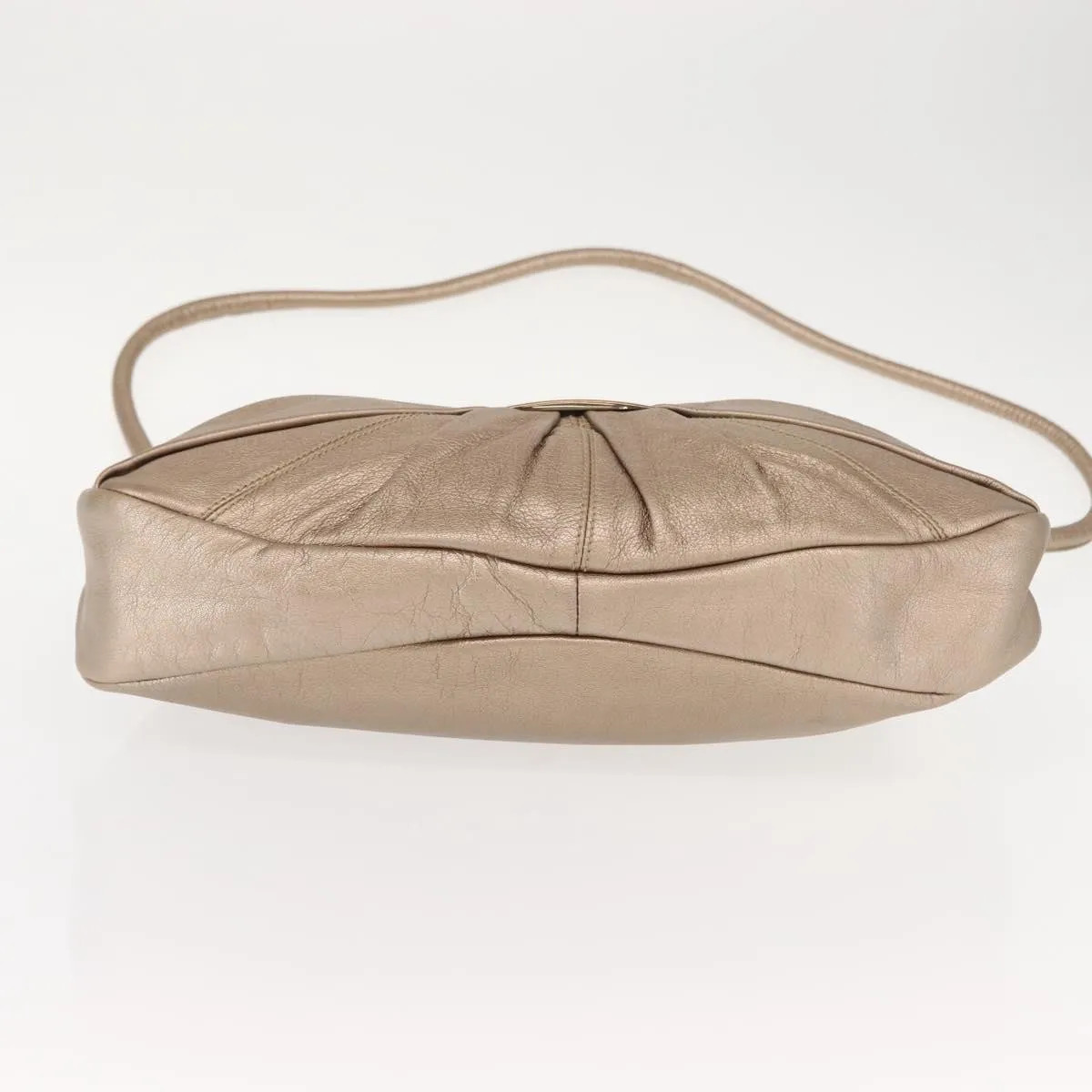 Salvatore Ferragamo Miss Vara Hobo Leather Gold Handbag