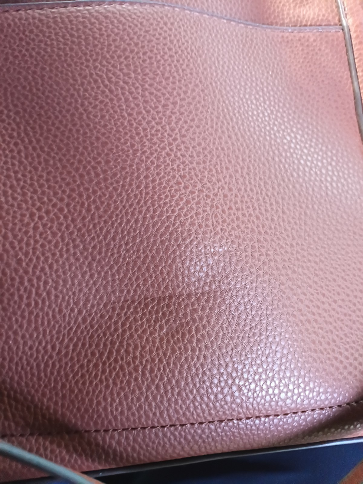 Sergio Valentino Women’s Medium Brown Pebbled Zip Shoulder Bag w/ Coin Purse