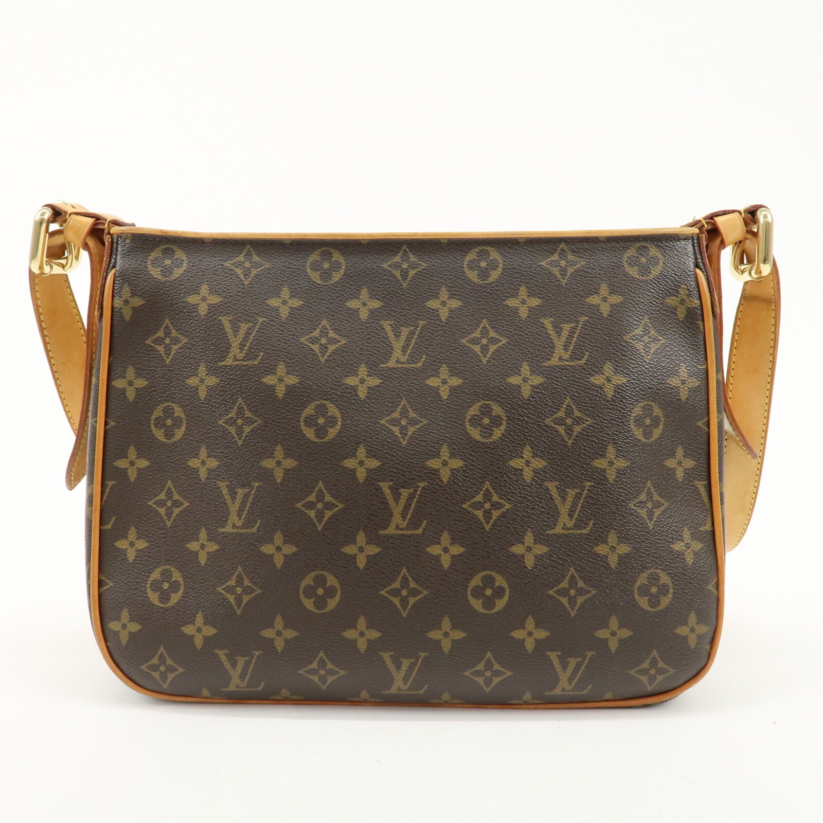 Louis Vuitton Monogram Hudson GM Shoulder Bag Brown M40045 Auth Used