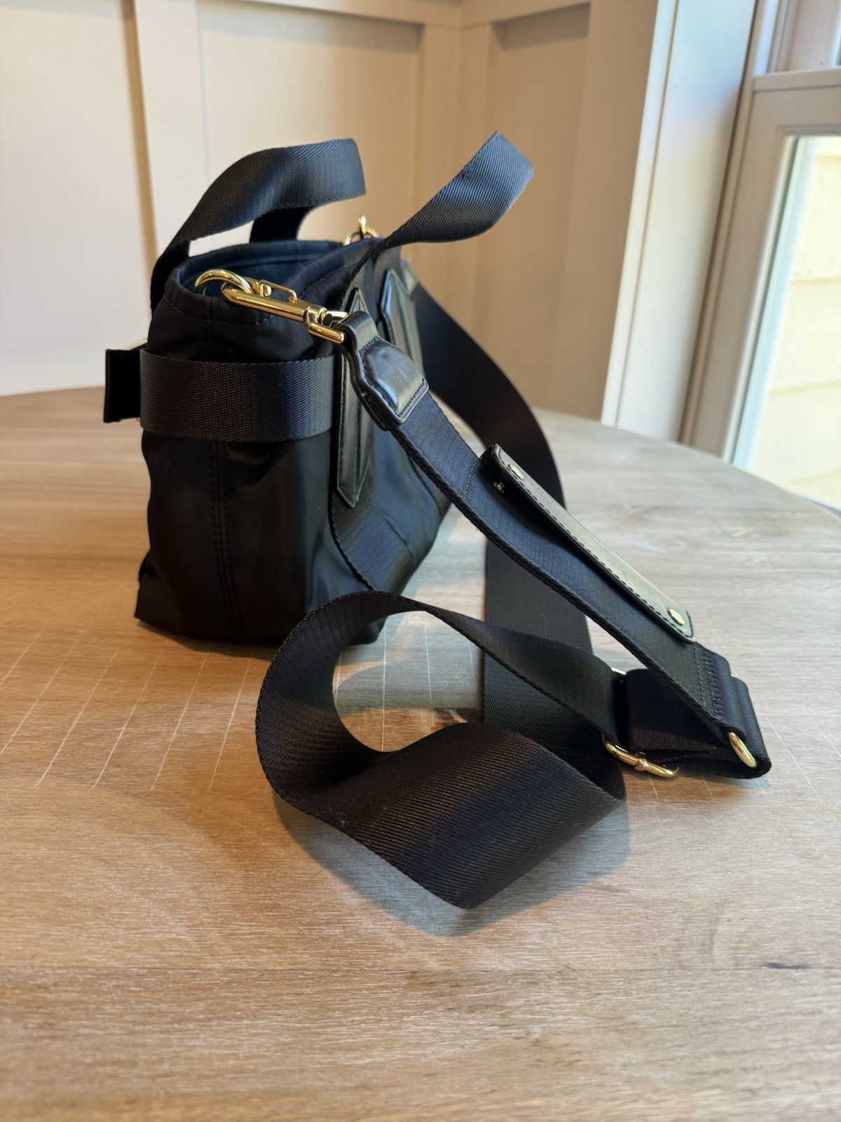 Black FRAME Les Second Mini Handbag Gold tone Hardware