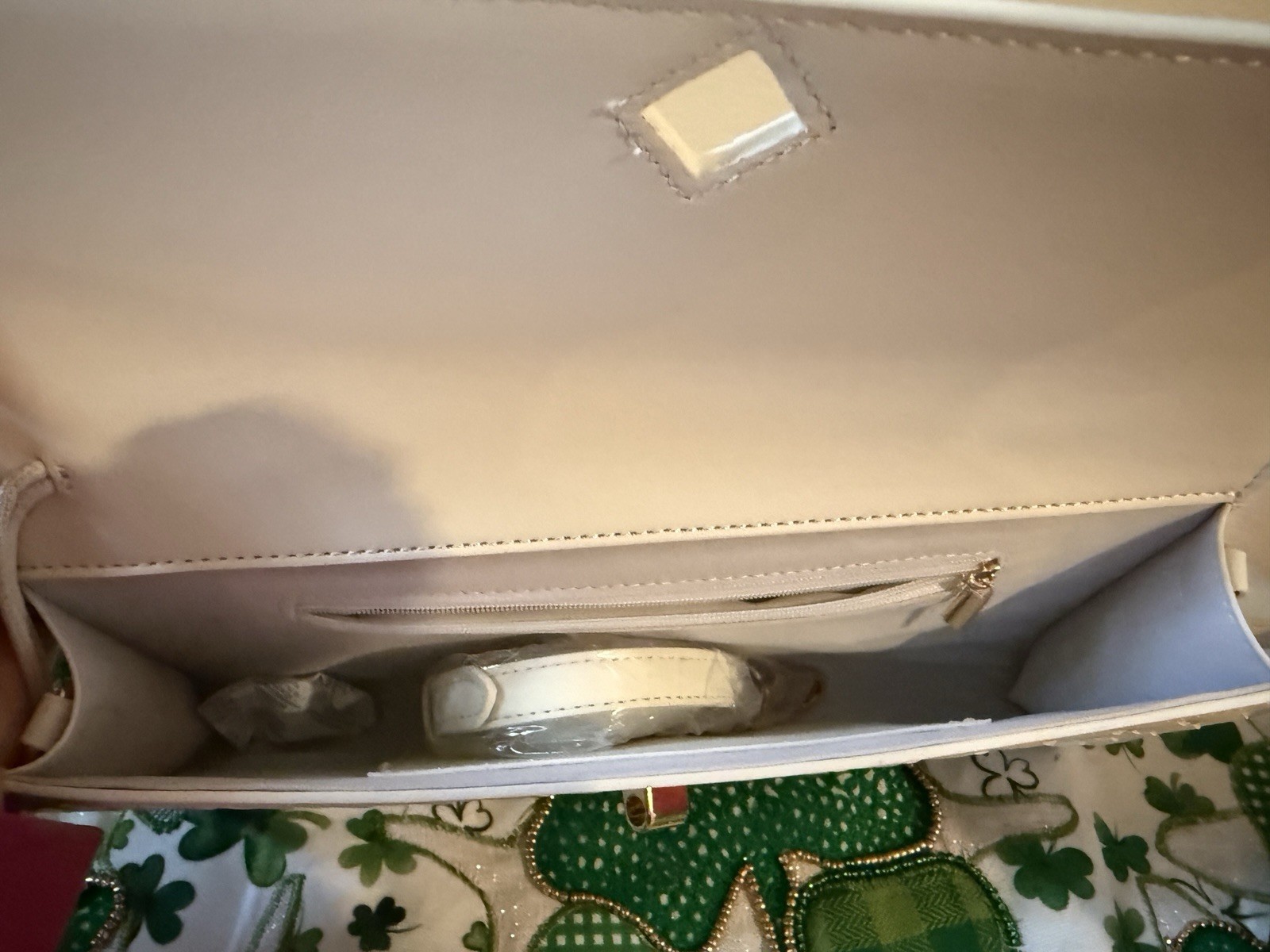 Few Moda Clutch with Crossbody Strap Cream