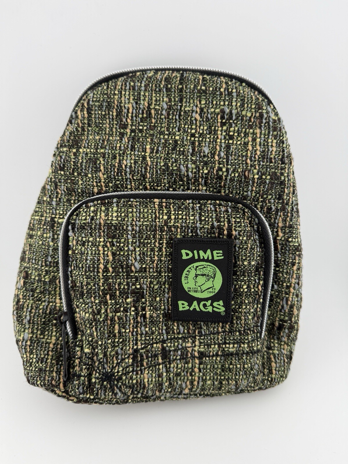 Dime Bags Club Kid Mini Backpack Hemp / Recycled Polyester Timber School Green