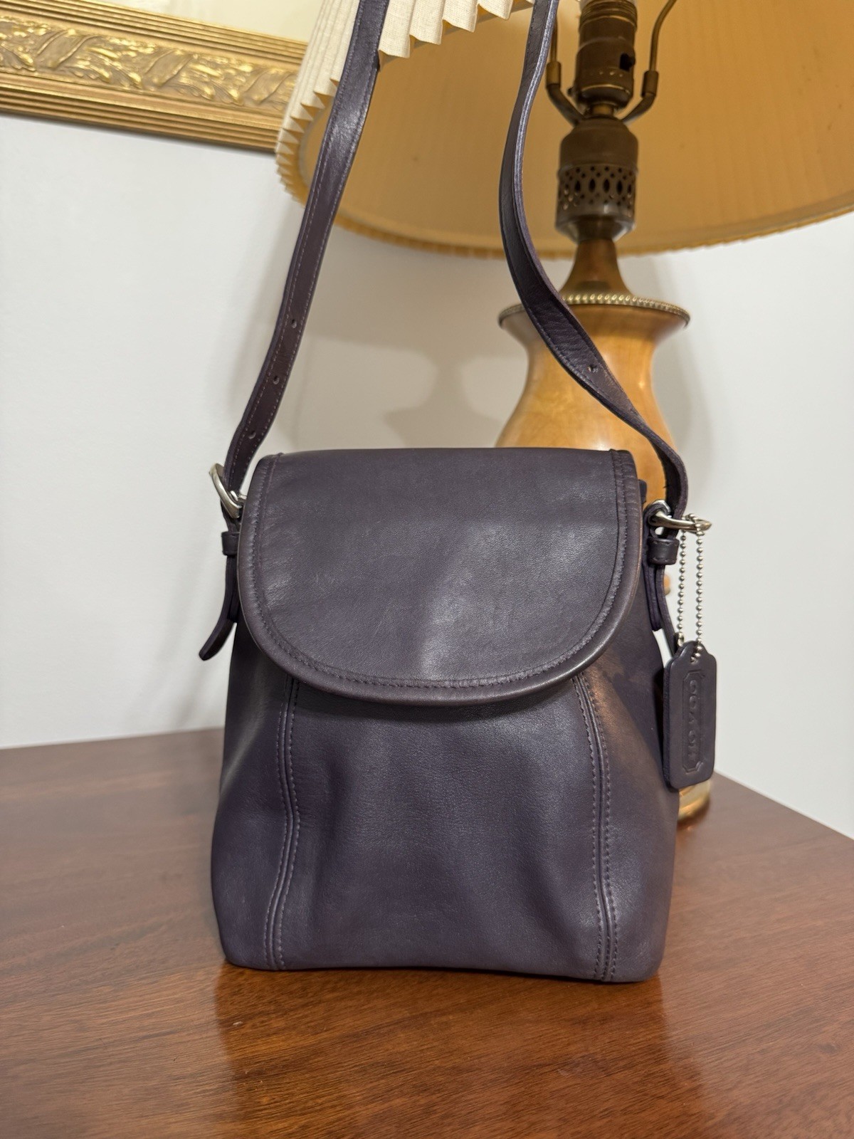 Vintage Coach SoHo Small Flap Ink Crossbody Purse 4108