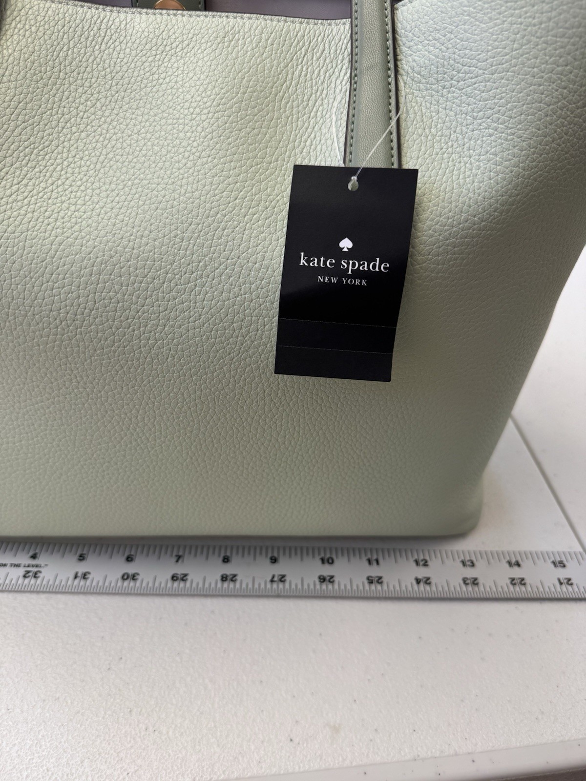NWT Kate Spade KN624 Cece Pebbled Leather Large Tote Set Olive Multi Bag Purse