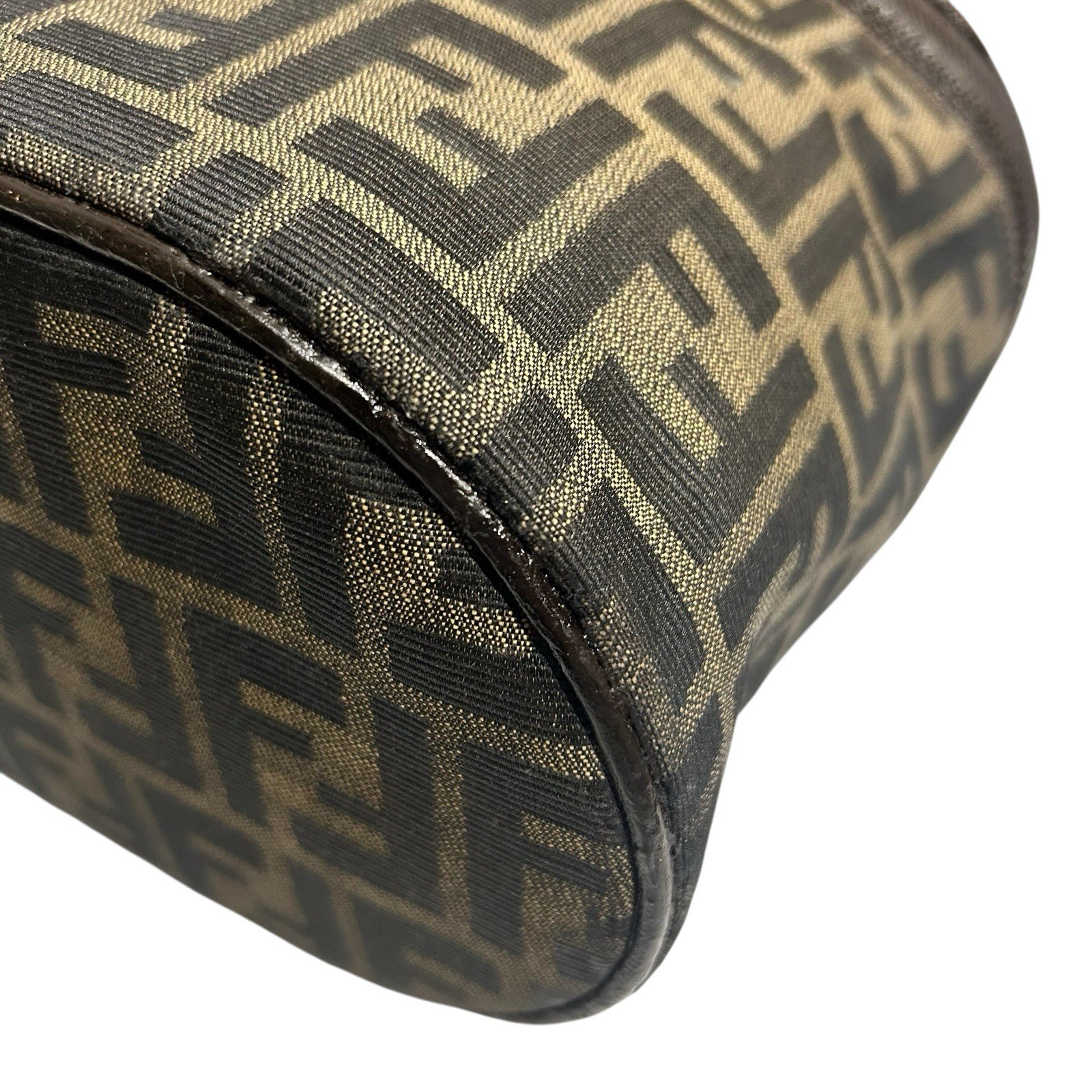 FENDI Zucca Vanity bag Pouch Canvas Auth