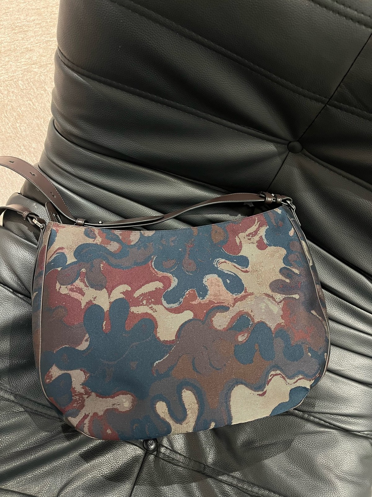 Dior Saddle Normal Multicolor Camouflage Jacquard Canvas Shoulder/Crossbody Bag