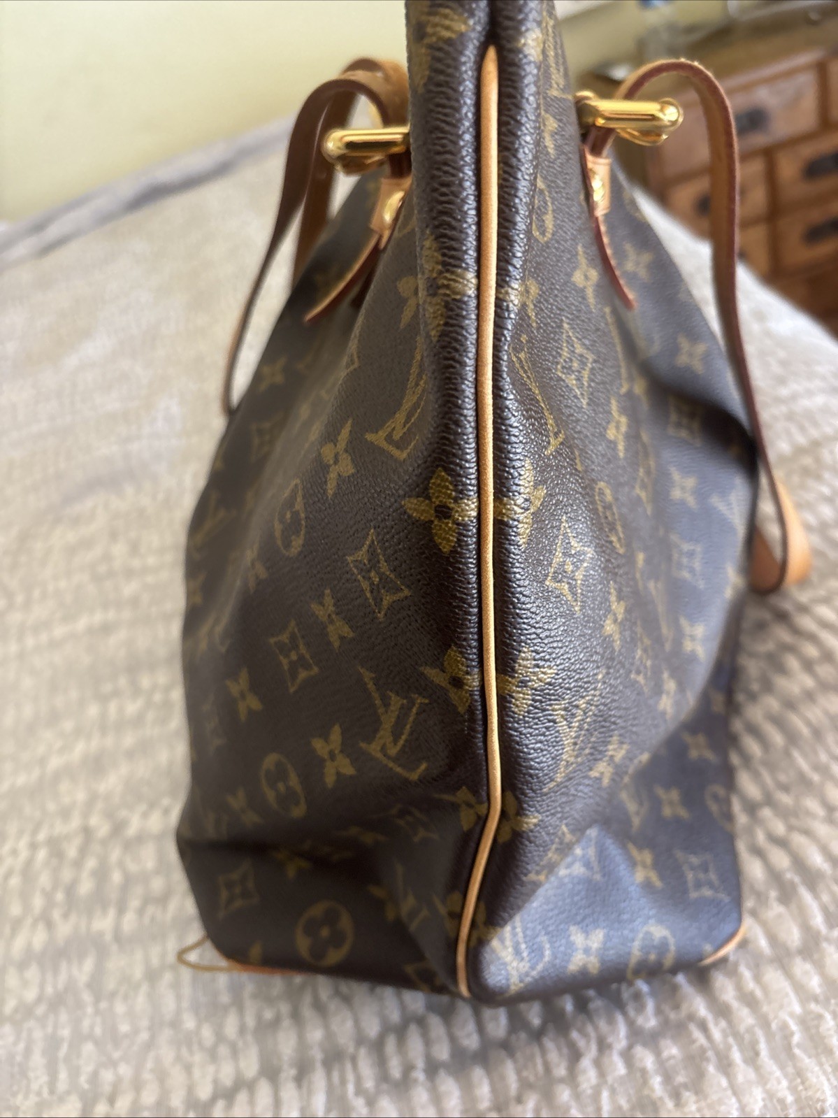 Louis Vuitton Palermo GM Monogram Tote Bag w/ Strap & Dust Bag SD4049 Authentic!
