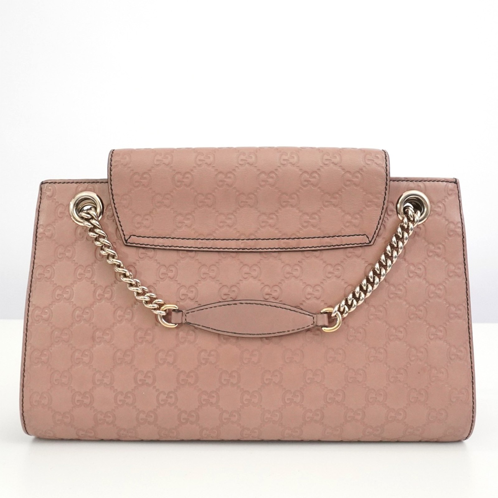 GUCCI Guccissima Horsebit Emily 295403 Chain Shoulder Bag 527066 Auth #53621A