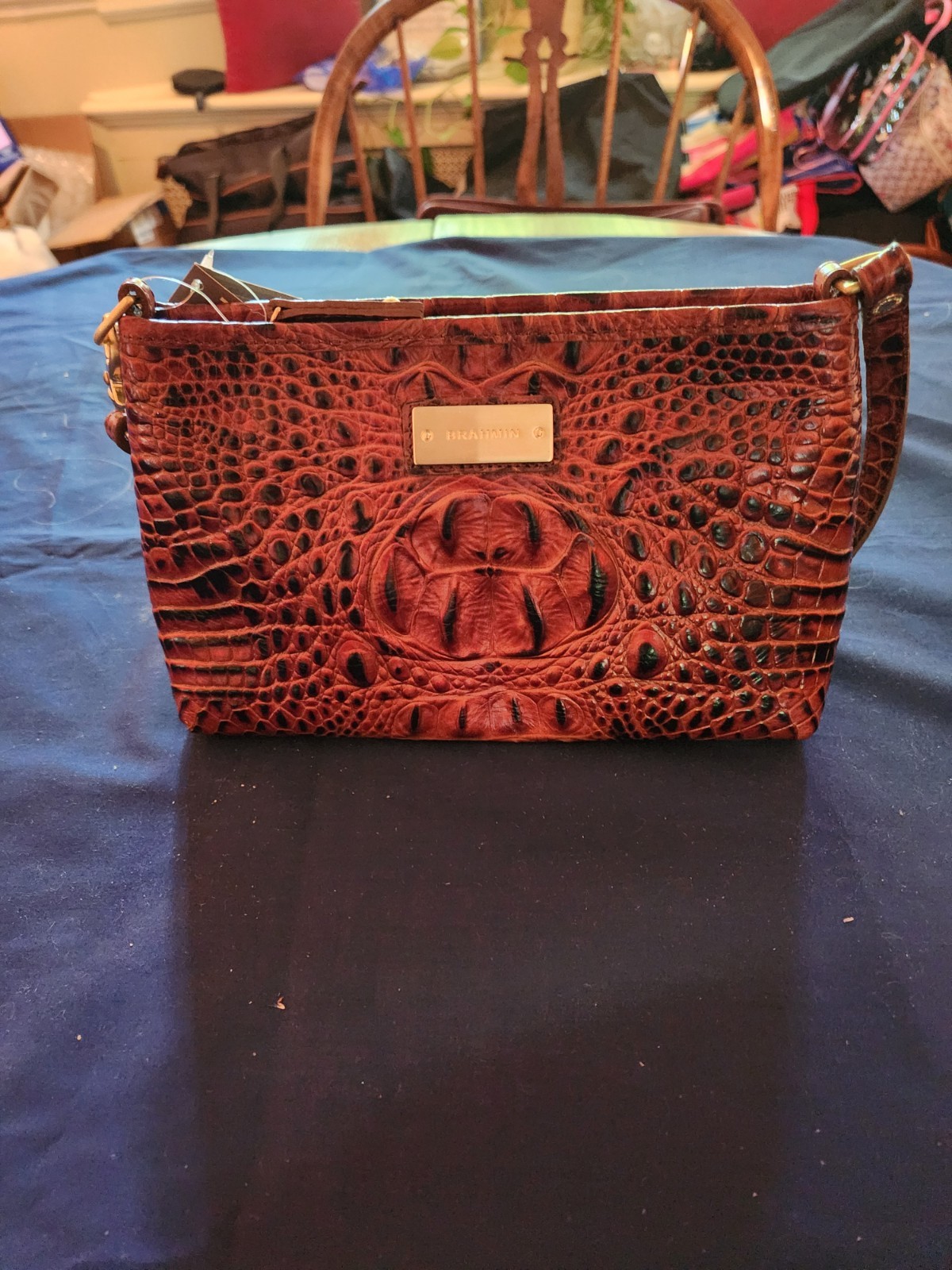Brahmin Anytime Mini Pecan Melbourne Handbag, New with tags