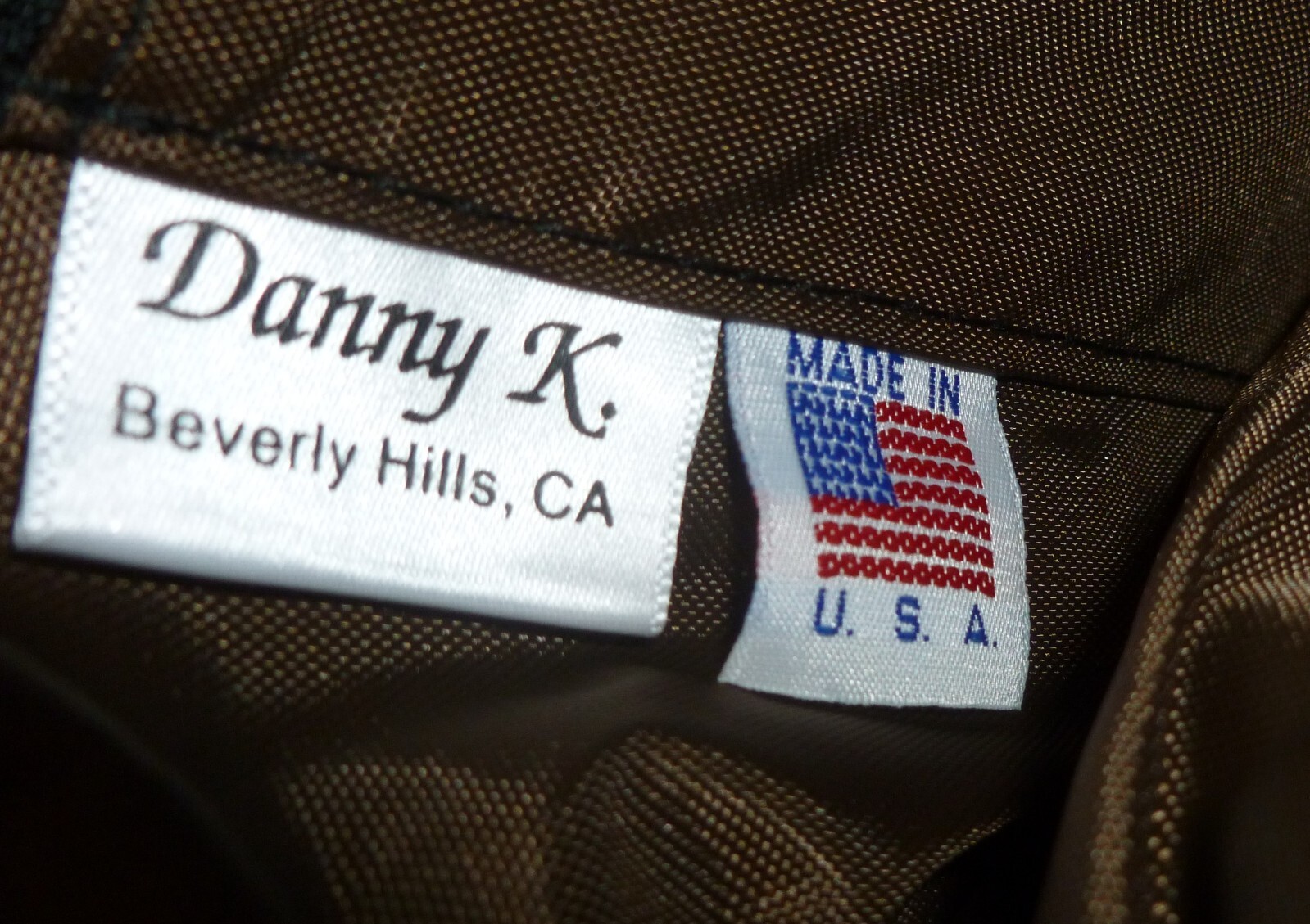 New DANNY K PURSE/Shoulder Bag, Adj Strap, Multi- Pockets, Brown/Orange/Beige