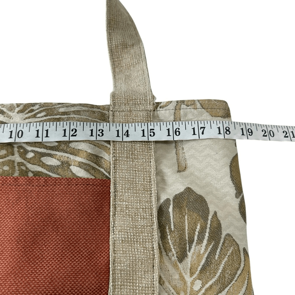 Hand Made Tropical Print Summer Canvas Carry All Tote