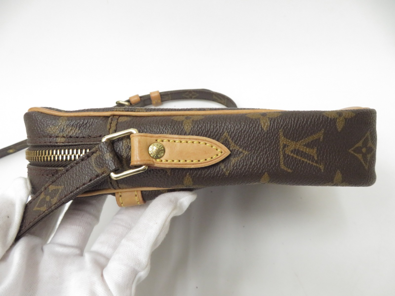 Authentic Louis Vuitton Monogram Danube Shoulder Bag Crossbody F#52791