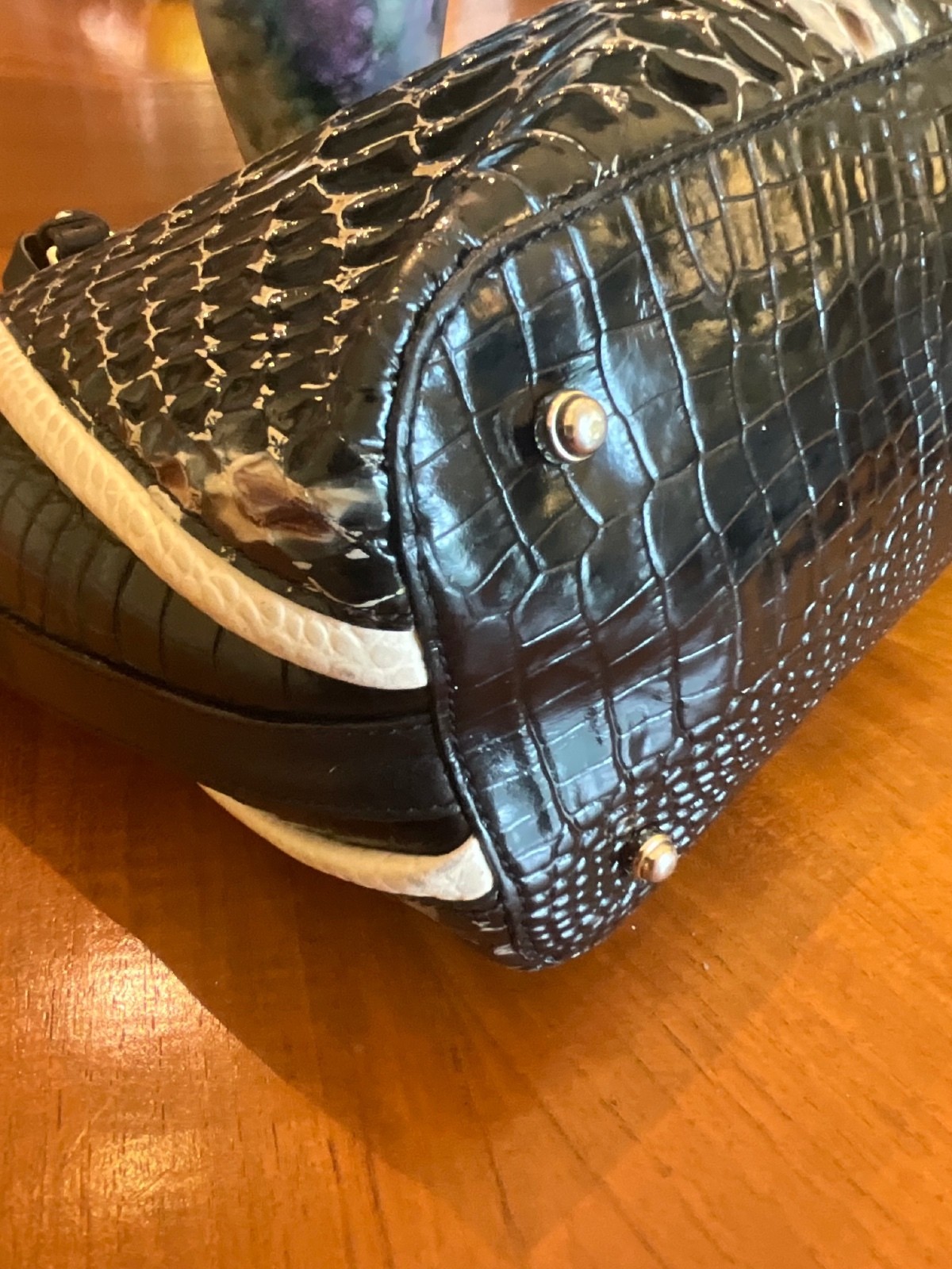 Brahmin Black Carlisle Medium Asher Tote