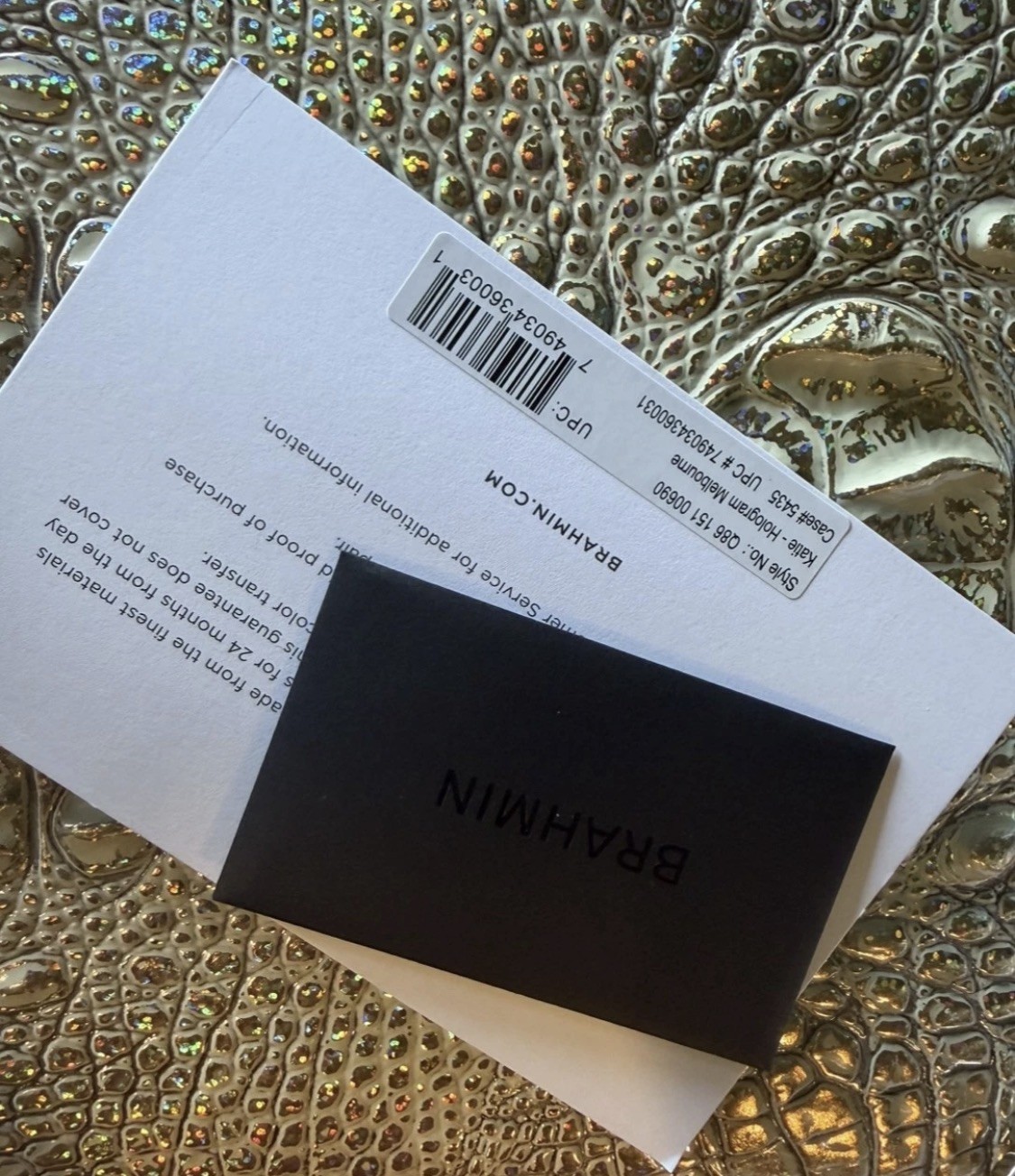 LAST ONE ! BRAHMIN KATIE HOLOGRAM NWT PERFECT EYE PLACEMENT GORGEOUS HTF
