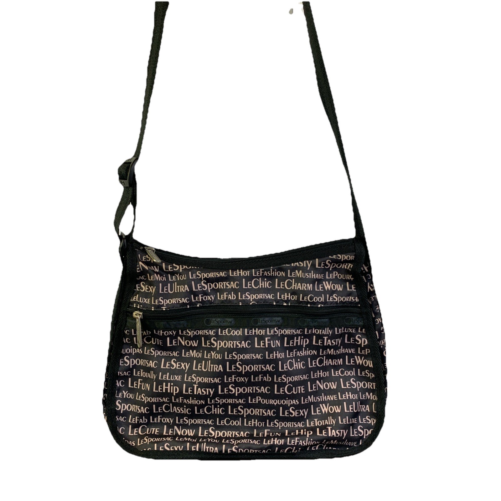 LeSportsac American Potter Art Jonathan Adler Sling Crossbody Bag Black Tote