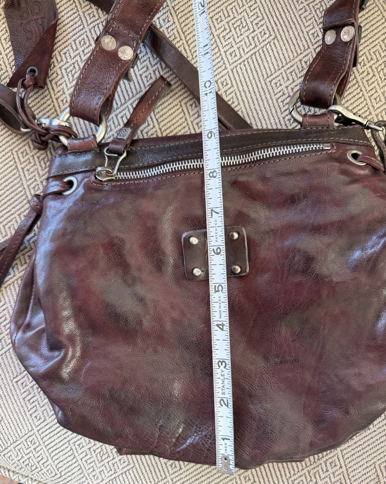 A.S. 98 Free People Maine Distressd Messenger Bag