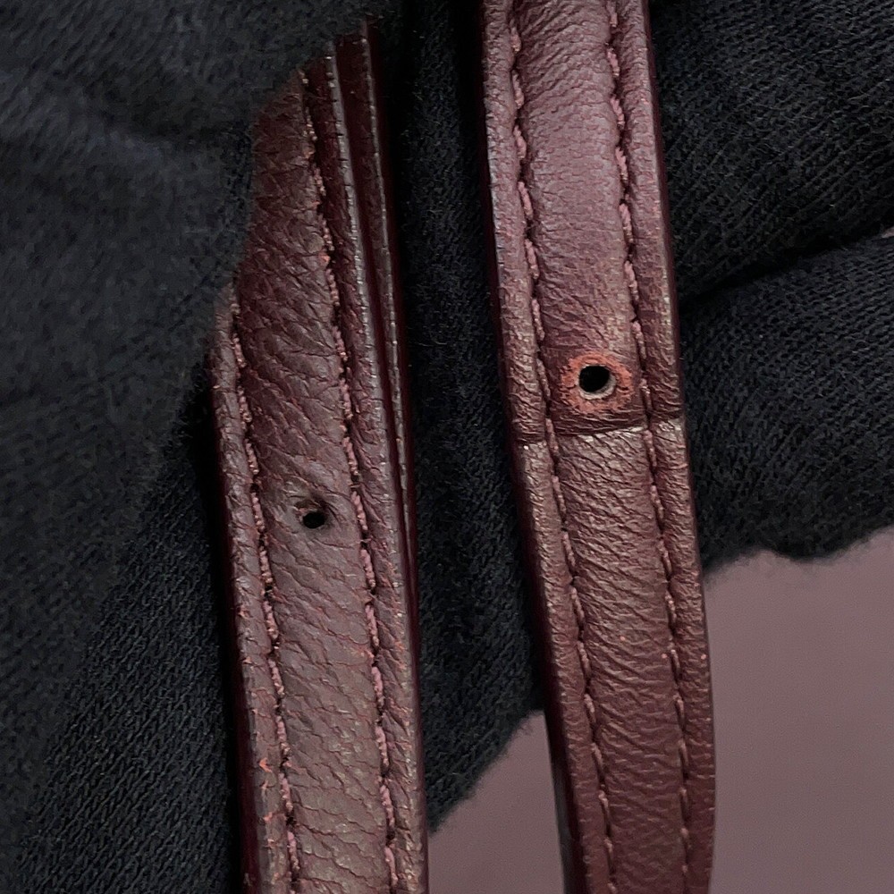 The Row NU TWIN Shoulder Bag Leather Bordeaux W1235