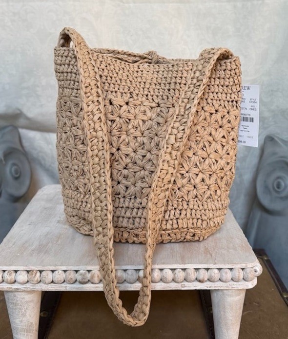 J.Crew Floral Woven Bucket Bag