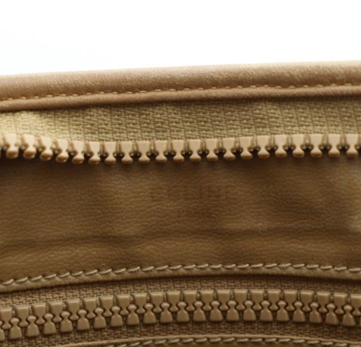 CELINE macadam PVC leather Beige clutch bag Authentic 0007