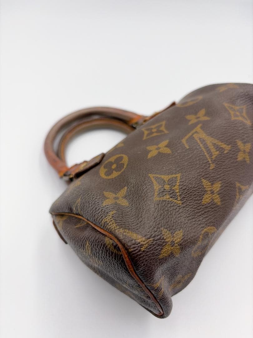 LOUIS VUITTON Mini Speedy Monogram Canvas Brown Vintage Authentic From Japan