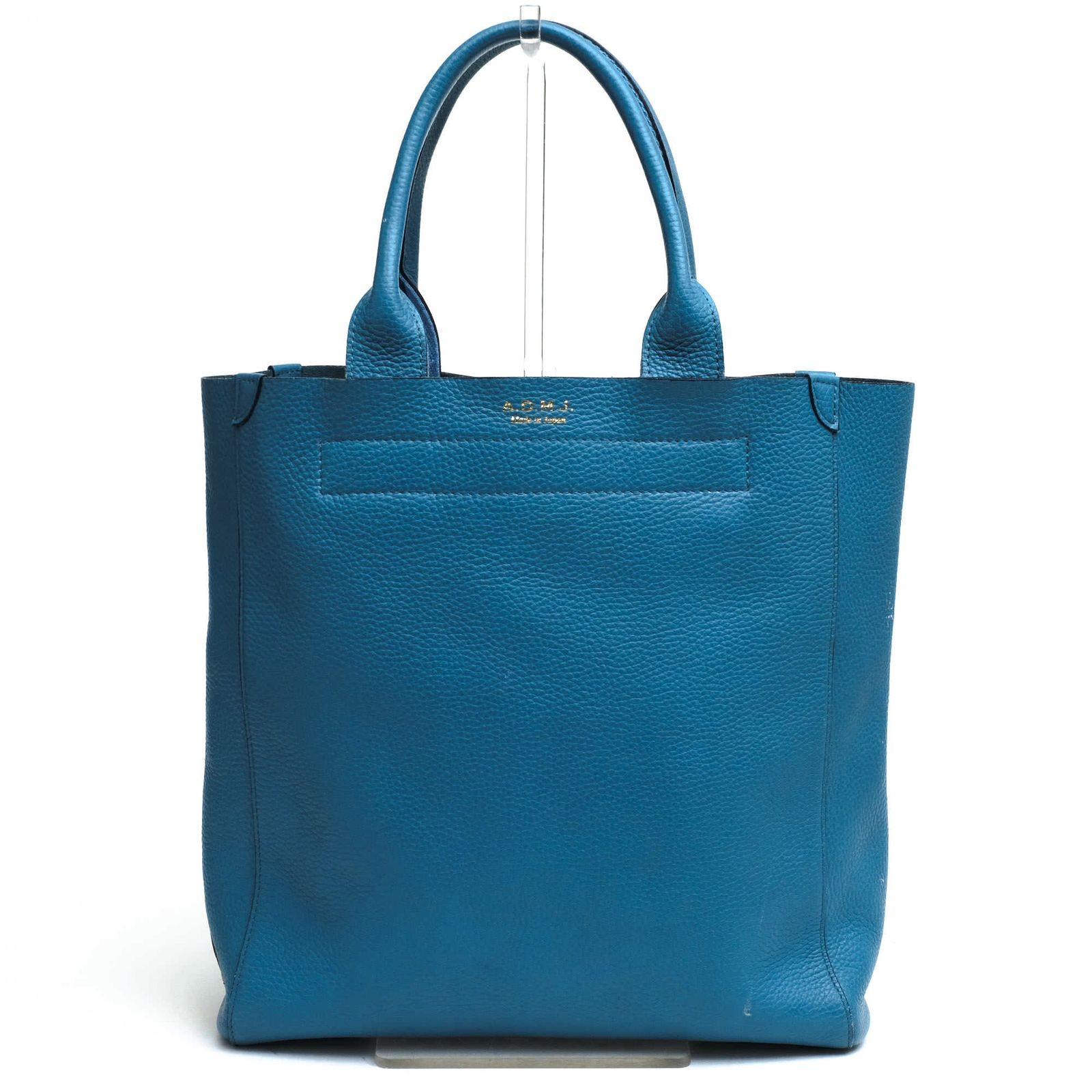 A.D.M.J. Sean Tote Light Blue Leather Tote Bag for Women Authentic Elegant