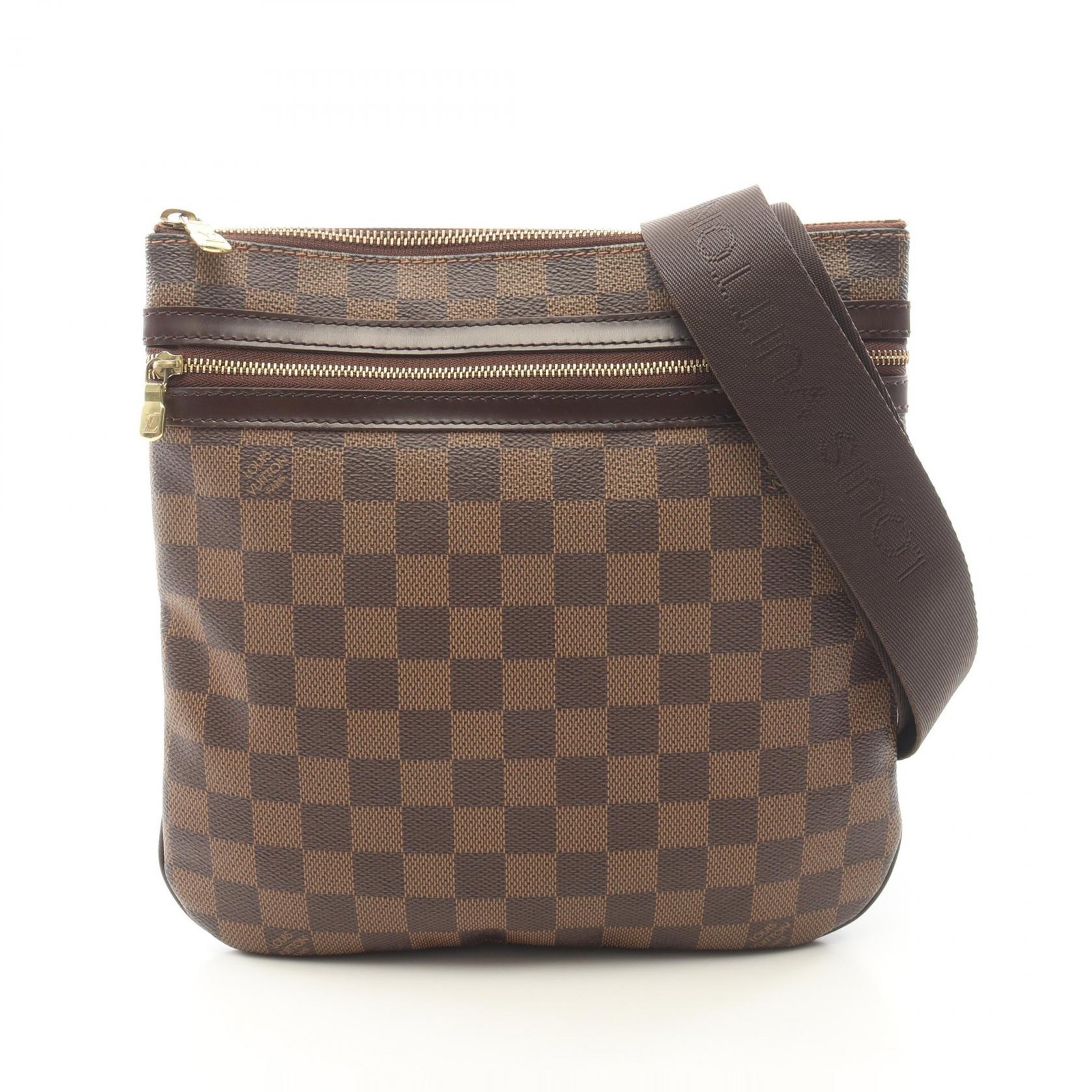 LOUIS VUITTON Pochette Bosphore Shoulder Crossbody Bag N51111 Damier Ebene Used