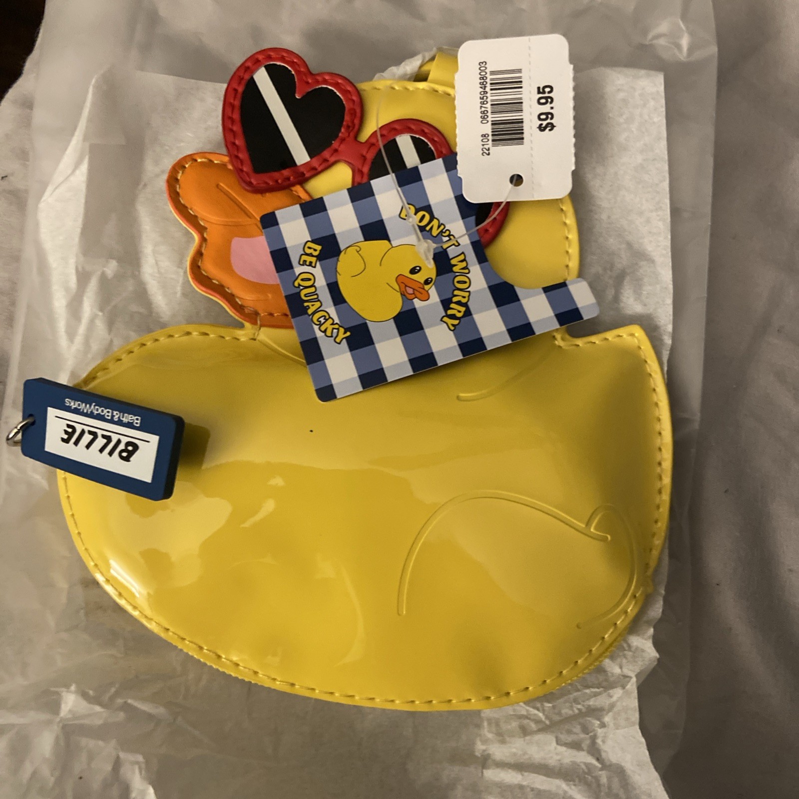 Bath & Body Works Billie The Duck Coin Purse And Packable Tote Combo
