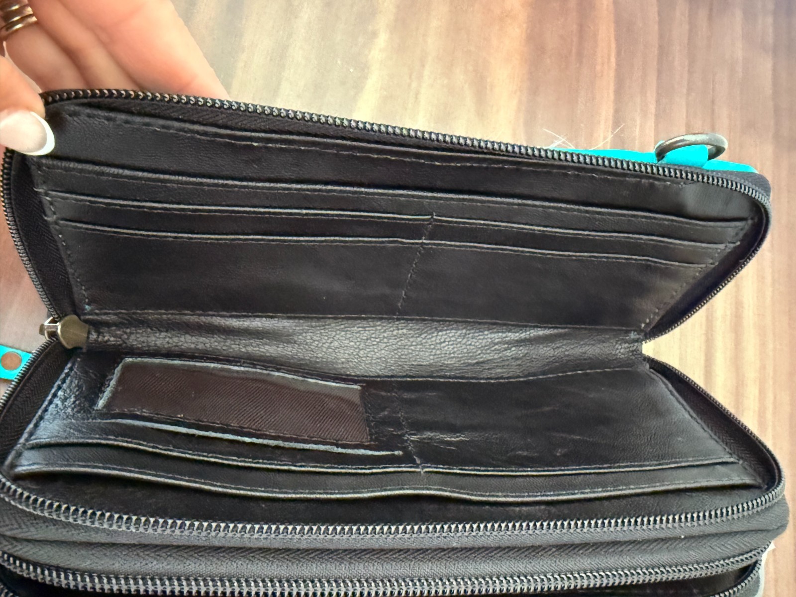 Western Hair-on-Hide Leather Wallet & Crossbody Bag