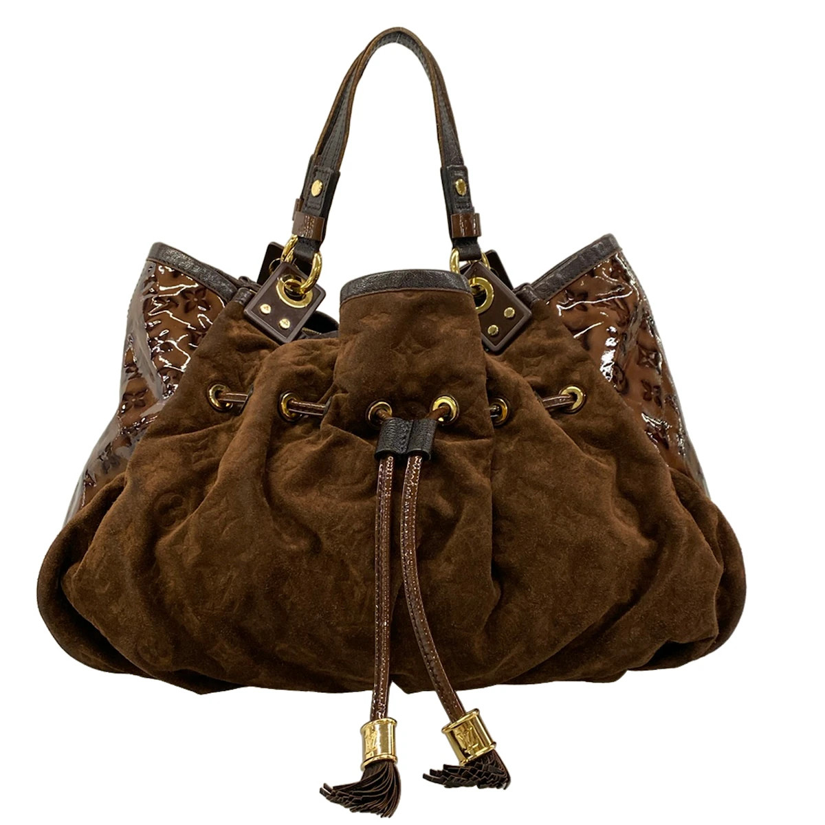 Louis Vuitton Irene Collection Line Tote Bag M47928 COCO Suede Patent Leather