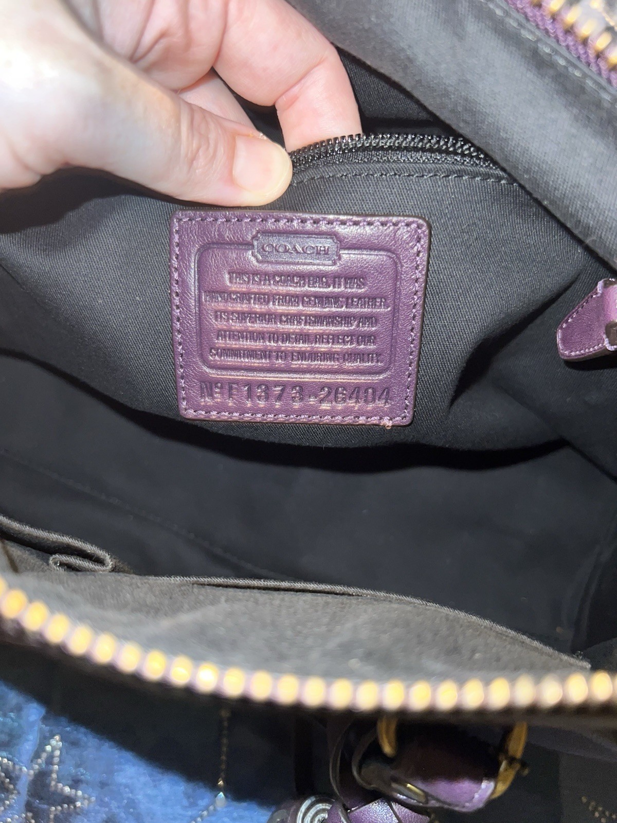 Coach Legacy Studded Satchel/ Haley Bag with Tassel and Original Dust Bag