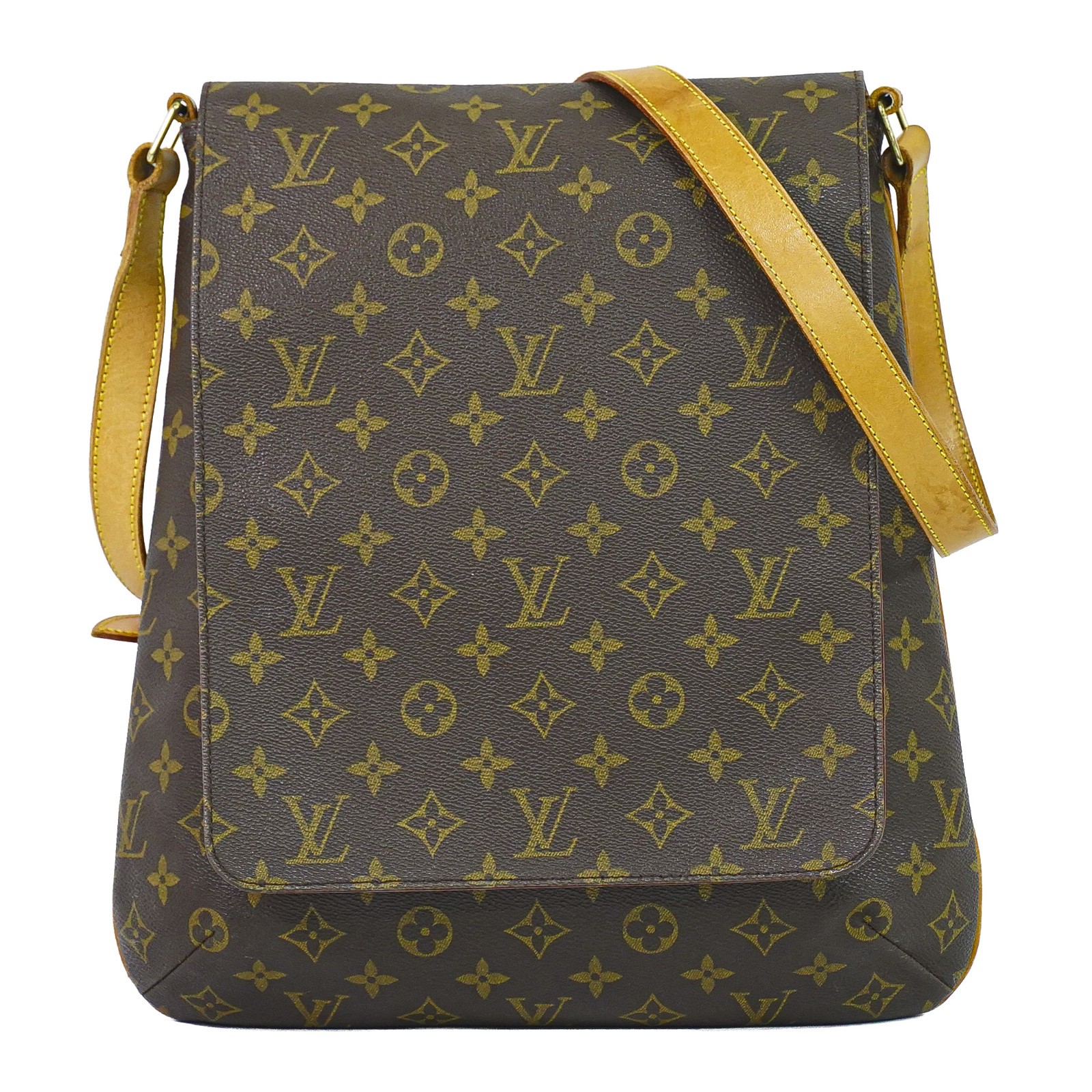 Louis Vuitton Musette M51256 Monogram Canvas Shoulder Crossbody Bag Brown