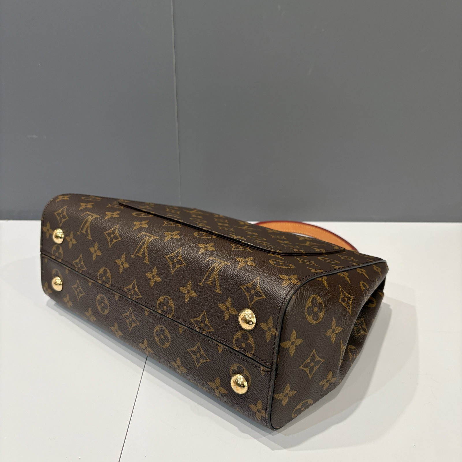 Louis Vuitton Cluny Mm Light Brown Dark Brown Blue Monogram (ym060726a1)