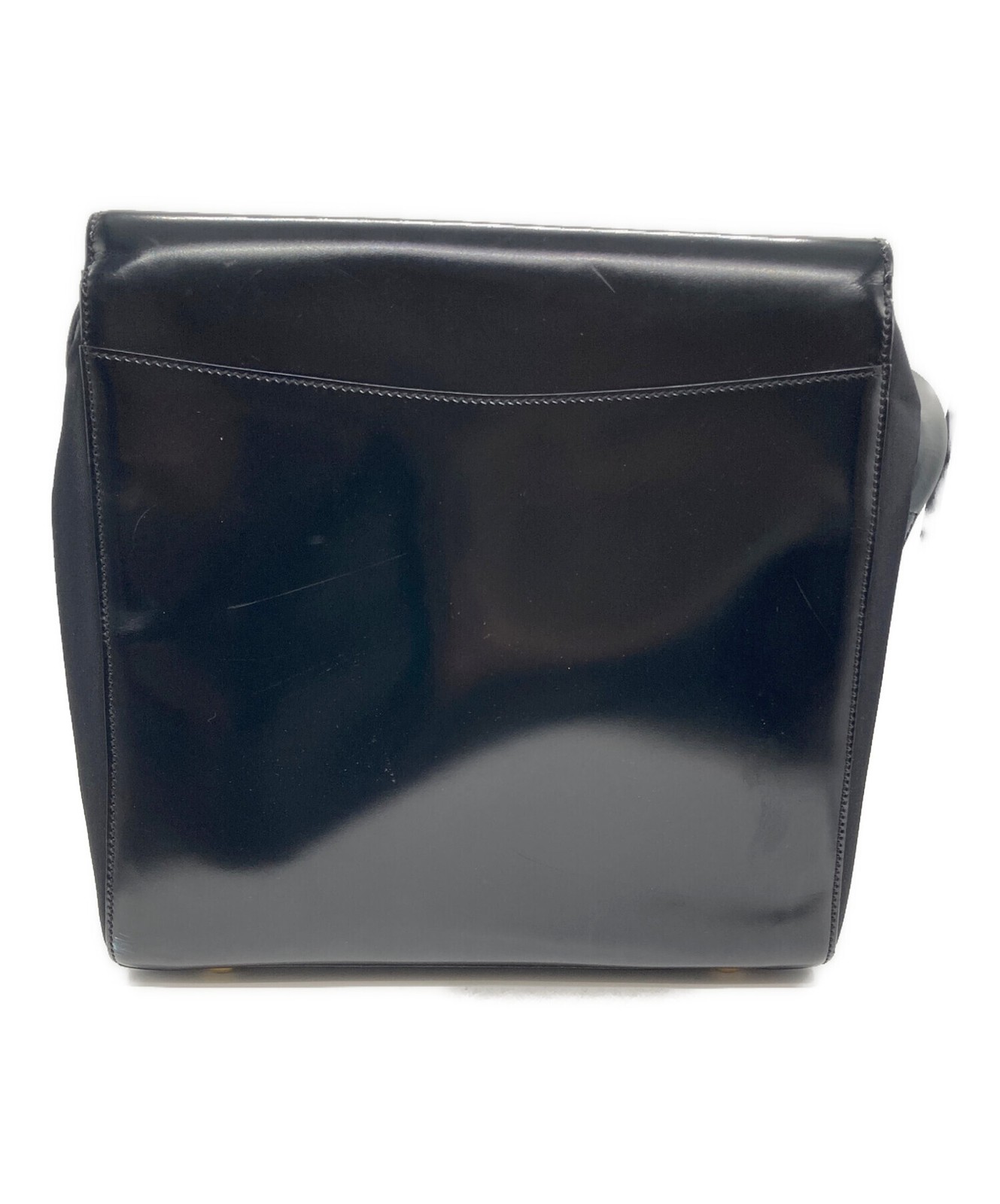 CELINE Star Ball Leather Shoulder Bag Black Vintage USED from JP #TK