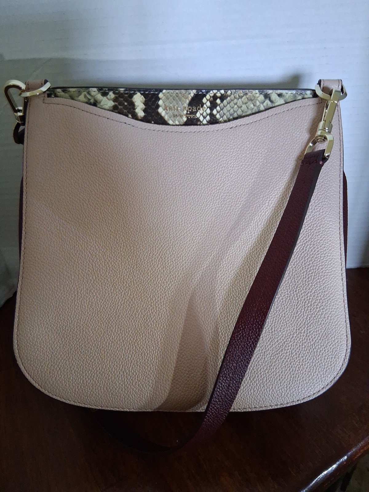 Kate Spade New York Margaux Medium Embossed Snake Crossbody Bag