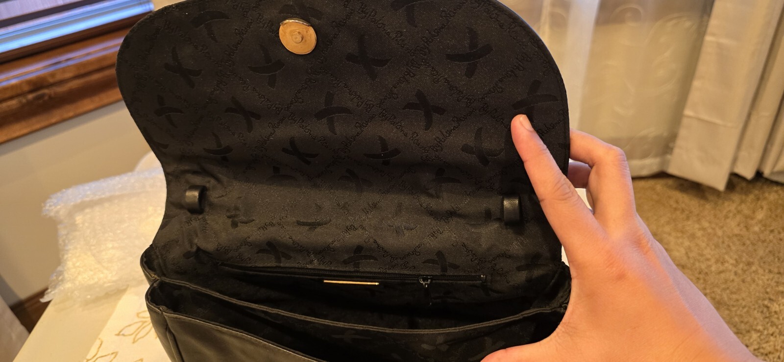 paloma picasso leather bag w/o chain