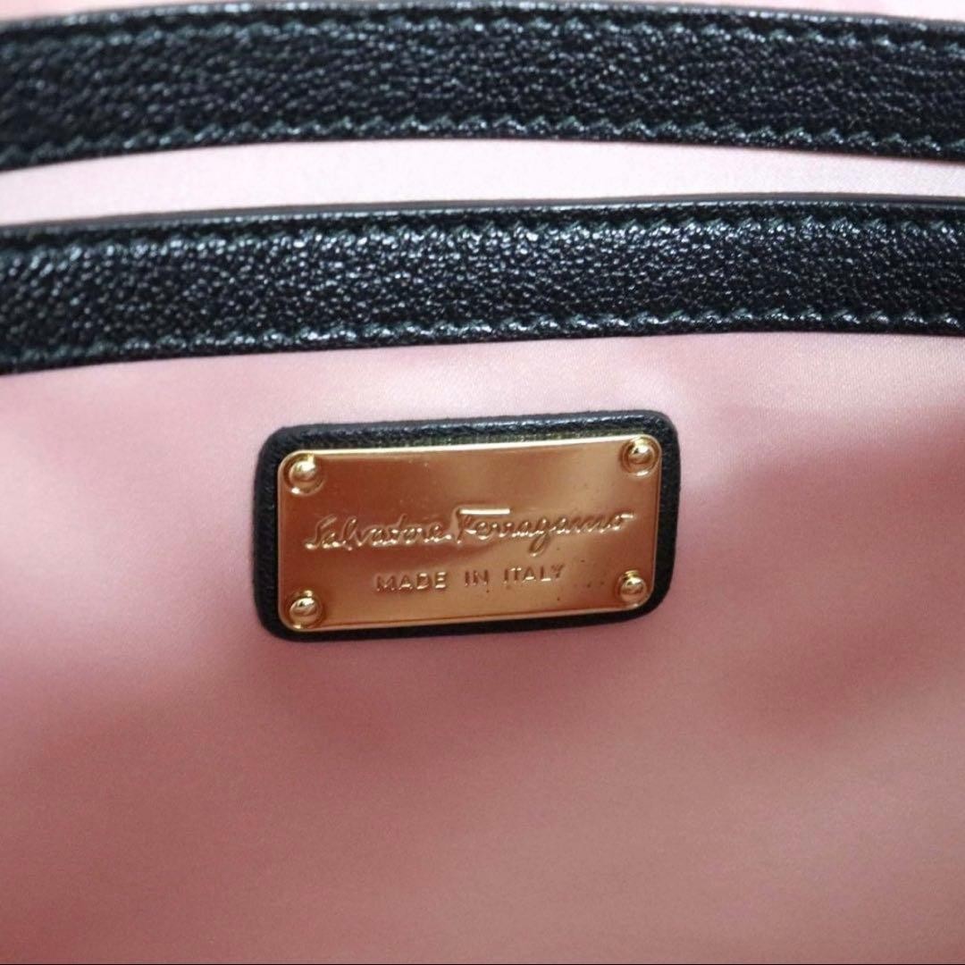 Authentic Salvatore Ferragamo Amy Gancini Denim Leather Tote Bag 30cm x 45cm x 1