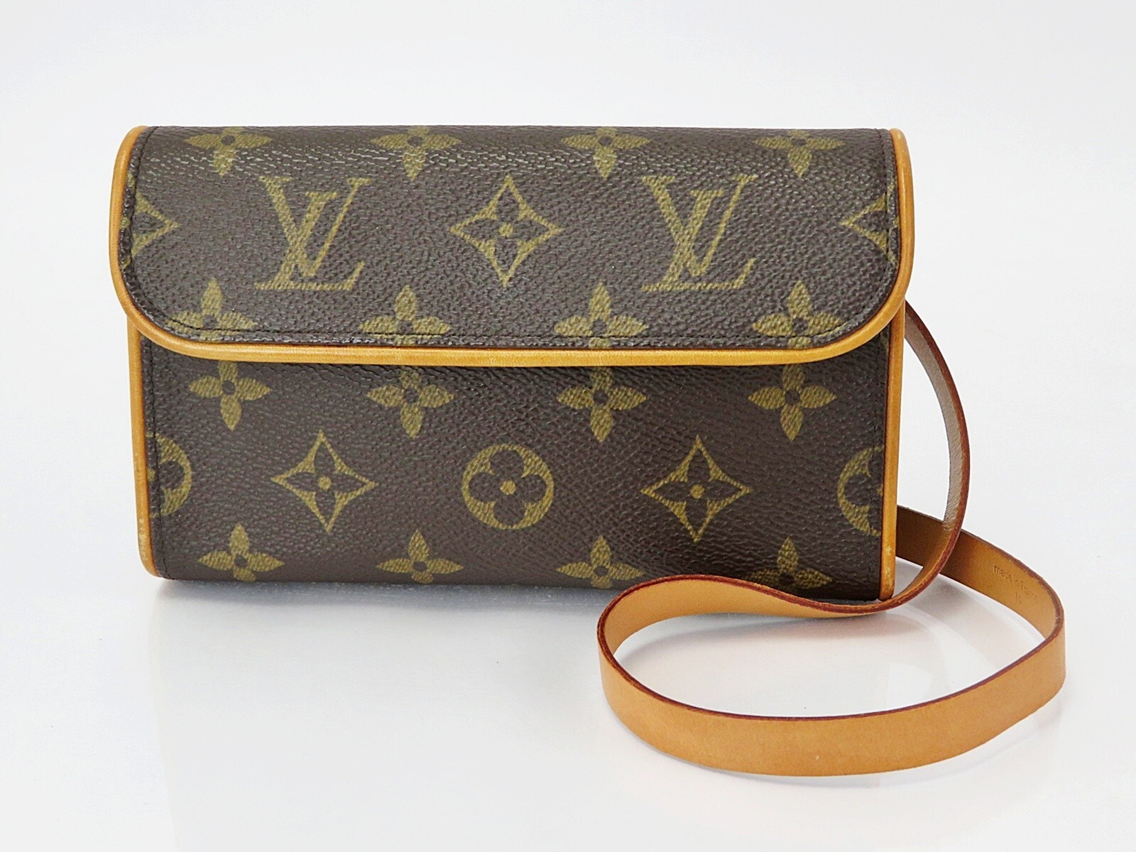 Authentic LOUIS VUITTON Florentine Monogram Waist Belt Pouch #60430