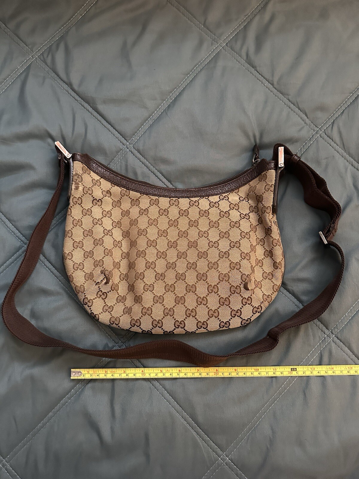 Gucci Women’s Beige GG Canvas Sherry Line Shoulder Bag 181092 002123
