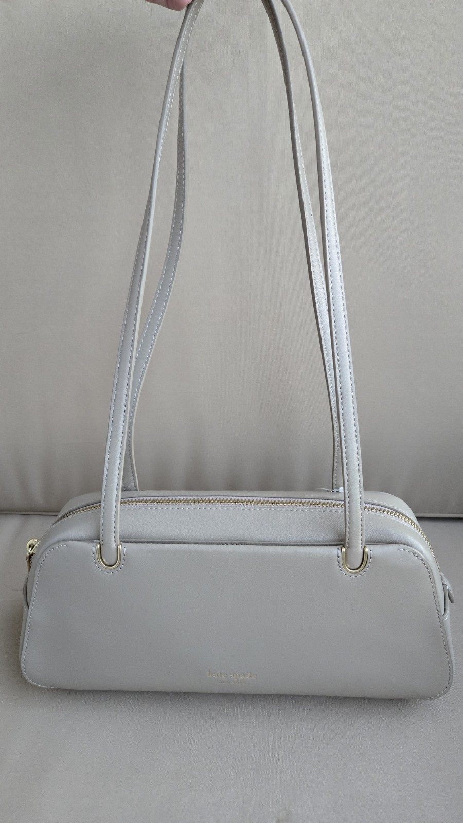 Kate Spade Grace Shoulder Bag Light Fawn Leather Microsuede Lining NWT KK776