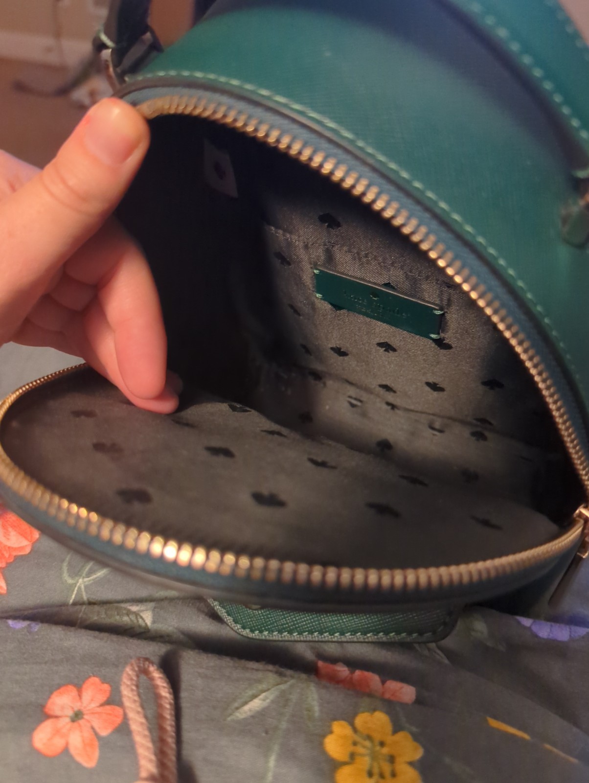 Kate Spade Mini Dark Green Backpack