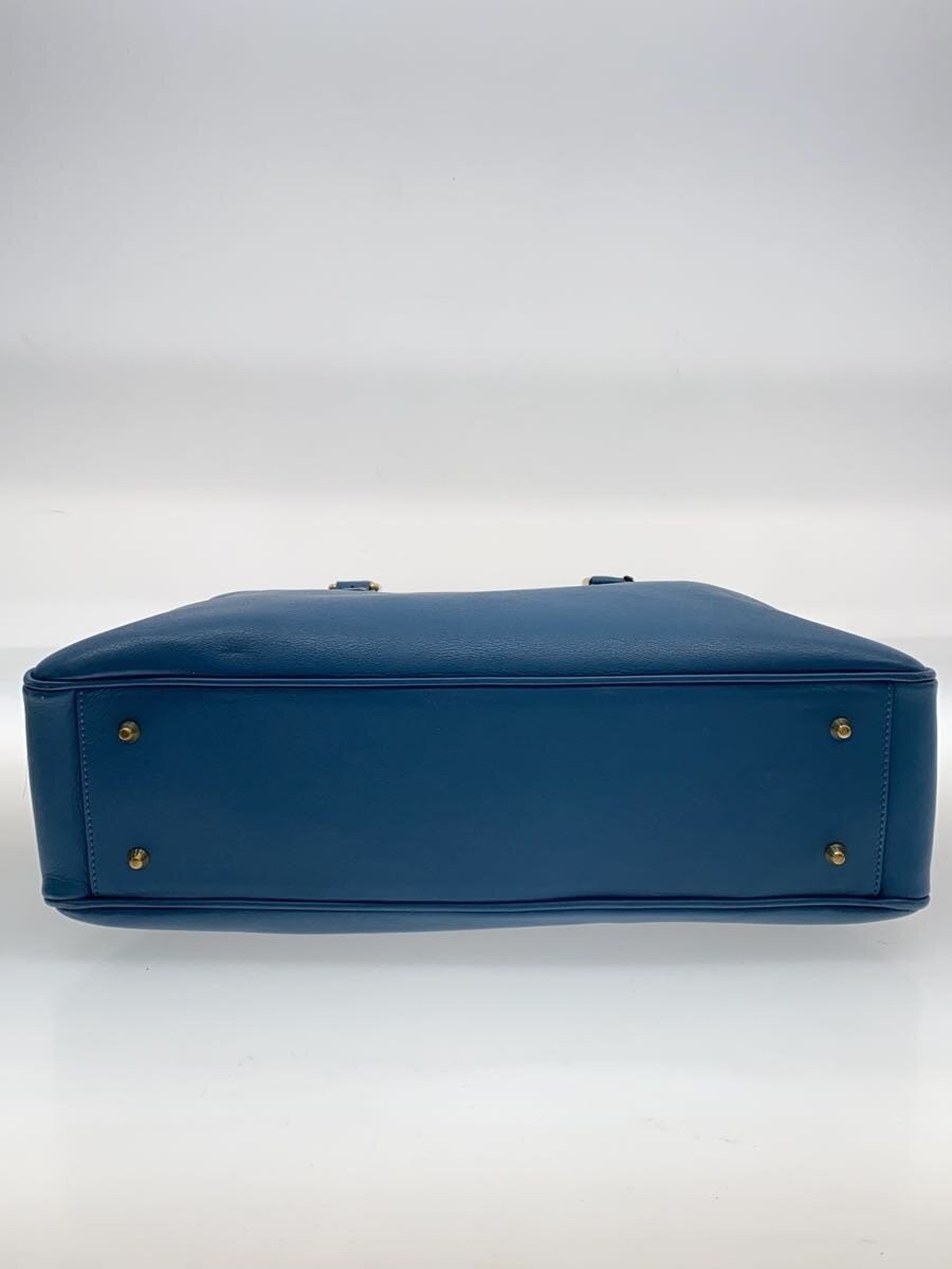 MORABITO Tote Bag Leather Blue Calfskin