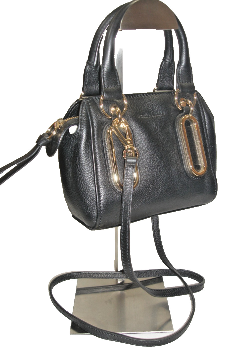 See by Chloe Stunning Paige Mini Black Buttery Leather Satchel Shoulder Bag MINT